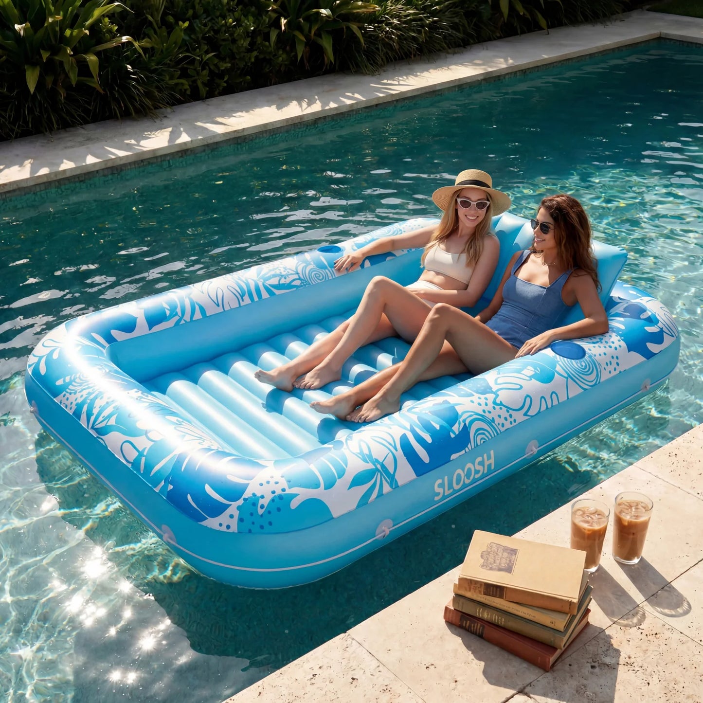 The Water Tanning Lounger — Tan Deeper, Stay Cooler, Glow Longer