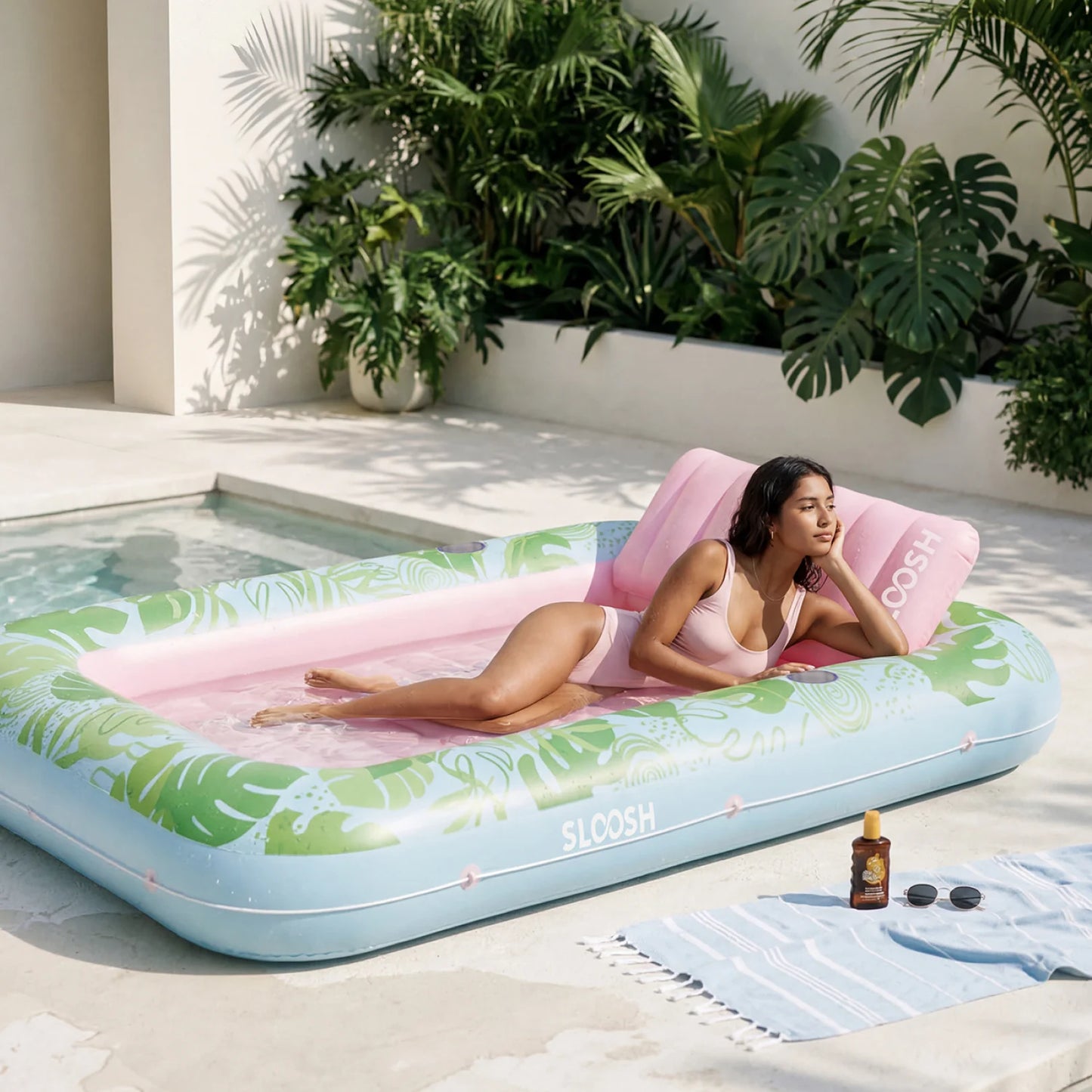 The Water Tanning Lounger — Tan Deeper, Stay Cooler, Glow Longer