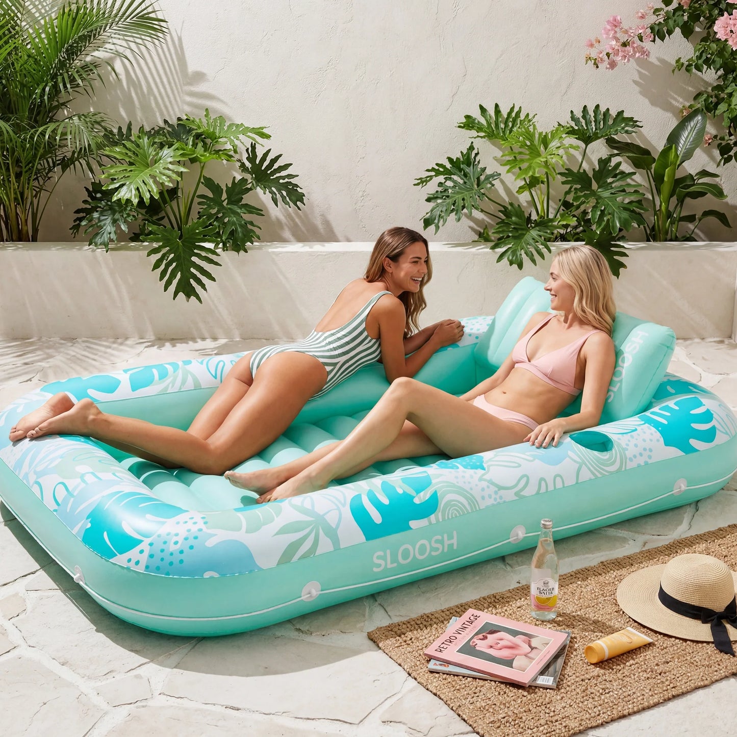 The Water Tanning Lounger — Tan Deeper, Stay Cooler, Glow Longer